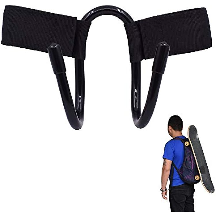 YYST Backpack Attachment Carrier Hanger Rack Hook Holder for Carrying Mini Cruiser, Cruiser Board,Skateboard - Fit Most Backpacks - Easy to Use - No Backpack