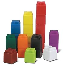 hand2mind Interlocking UniLink Cubes, Plastic Cubes for Early Math, Connecting Cubes for Kids Learning, Math Manipulatives, Counting Cubes for Kids Math, Preschool Classroom Supplies (Set of 500)