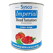 Sysco Diced Tomatoes | In Juice | Kosher | 6.38 lb