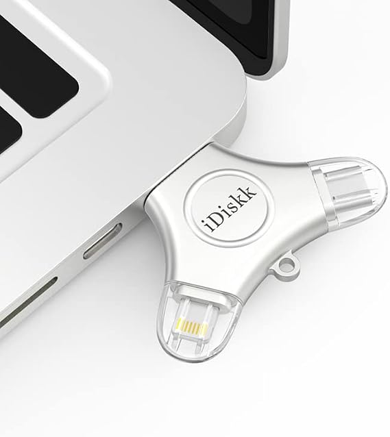 iDiskk MFI Certified 256GB Photo Stick for iPhone USB C iPad Pro Android Samsung Flash Drive for iPhone 13/12 pro/12/12 pro/12 mini/11/11/Pro/XR/X/XS MAX,iPad pro Photo Storage Stick for PC,Mac,iMac
