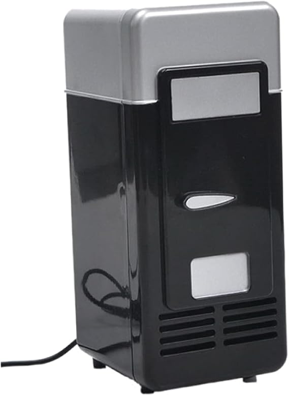 Mini USB Fridge, USB Rechargeable Silent Fridge, 5V Cooling Heating Drinks Beverage Cans for Drink Cosmetic.
