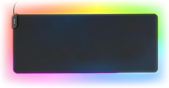 Hyte CNVS Intense Play Mat: Custom RGB LED 50-Pixel qRGB Array Waterproof Extended Premium Silky 28 SPI 900mm x 370mm USB C Gaming Mouse Pad