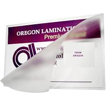 Oregon Lamination Heat Activated Laminating Pouches 11.5 x 17.5 x 7 mil (292mm x 445mm x 175 microns Thick) for up to 11.25 x 17.25 Sheets [pk of 100] Double Letter/Small Menu Size, Clear Gloss