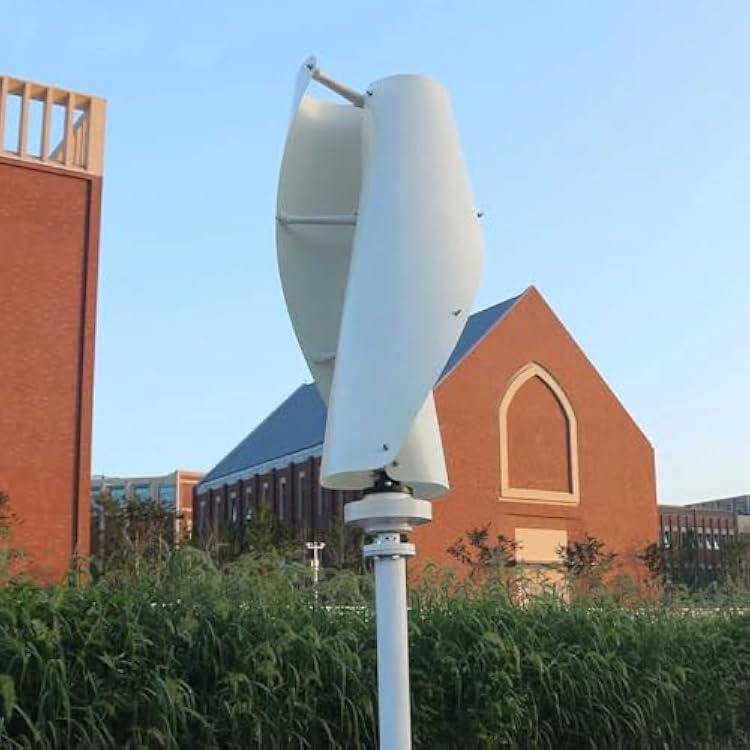400W Wind Turbine Generator Kit, 12V 24V DC Helix Maglev Axis Vertical Wind Turbine Generator wCharge Controller & 2-Blade,Vertical Wind Turbine Nature Power System Marine Home,12V