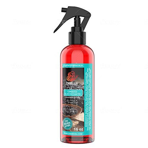 Uhuru Naturals Fermented Black Rice Water - Contains All-Natural Ingredients Detangles and Smoothens Hair Promotes Shine Helps Repair Damage and Restore pH Balance Improves Overall Hair Condition
