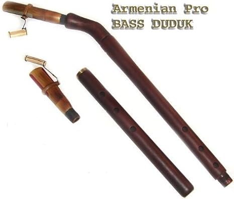 BASS DUDUK ARMENIAN DUDUK Professional with 3 Reeds and Musical Instructions Made from Apricot Wood --- Flute Oboe Zurna Mey Balaban Kaval