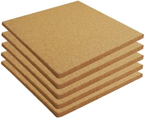 Cork Sheet Plain 12" X 12" X 3/8" - 5 Pack
