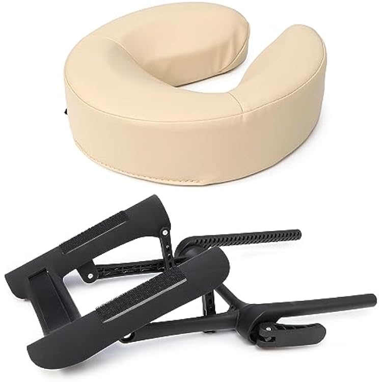Master Massage Face Cradle, Cresent, Cream