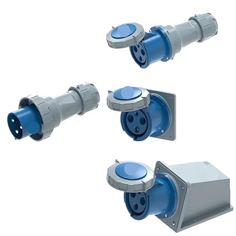 1pc Industrial Plug and CEE Socket Male and Female Electrical Connector 3PIN 4PIN 5PIN 16A/32A Wall Mount Plug