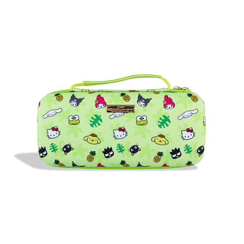 Sonix x Sanrio Carrying Case for Nintendo Switch 2, Switch 1, Lite, OLED, Protective Travel Case with Game Cartridge Storage | Hello Kitty Island Adventure AOP Green