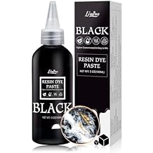 Black Epoxy Resin Pigment Paste - 3.4 fl.oz / 100ml Concentrated Dye for DIY Art, UV Resin, River Table - Opaque Epoxy for Painting, Coaster, Jewelry