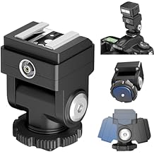 Hot Shoe Extender Standard Hot Shoe Riser Adapter for Godox IM30 IM20 Mini Flash, Raises Flash Height to Reduce Lens Shadow, for Ulanzi SL01, for Mealight F1, for Viltrox Z1, for Zeniko ZF04 ZF08