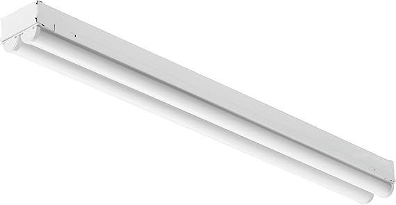 Lithonia Lighting 2 Light LED Strip Light, 2 Foot LED Ceiling Lighting Fixture, 2500 Lumens, 4000K, 80CRI, 20W, Kitchen and Garage Use (MNSL L24 2LL MVOLT 40K 80CRI M6)