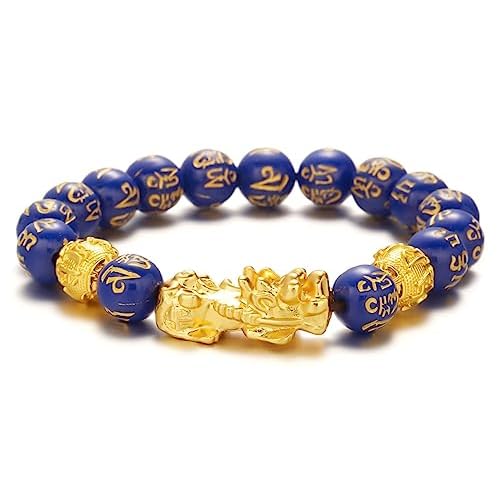 Feng Shui Good Luck Bracelet, Pixiu Bracelet for Men Women with Sagin Pixiu Character for Protection Can Bring Luck and Prosperity