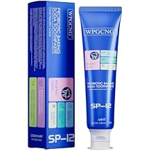 SP12 Probiotic Baking Soda Toothpaste,Teeth Whitening, Helps Remove Tea, Coffee,Protects Against Cavities,Fresh Breath,120g(4.23 oz)
