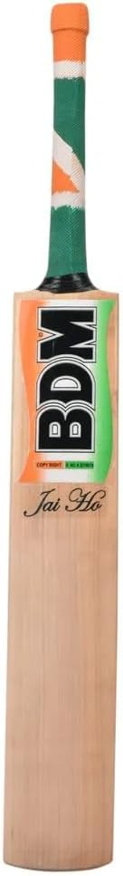 BDM Jai HO Kashmir Willow Cricket Bat for 15+ Yrs (1170-1200 g)