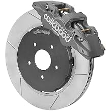 Wilwood 140-16010 AERO6 Front Lug Drive 14" Race Big Brake Kit, Anodized Gray 1995-1999 BMW E36 / M3"