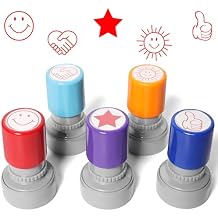 Teacher Must-Haves Fun Self-Inking Teacher Stamps, Stamps for Office, Reward Stamps for Grading Papers