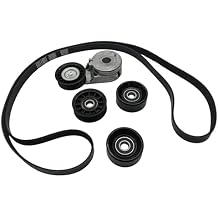 Serpentine Drive Belt Tensioner Component Kit 90K-38104B for Chevrolet Malibu 2004 2005 2006 for Pontiac G6 2005 2006 38104 38009 36347 K060882 12563083 24503851 10044867 12563097 04854033AB