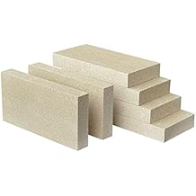 Protalwell Woodstove Firebricks, Upgrade Fire Bricks Replacement for US Stove FBP6, Size 9" x 4-1/2" x 1-1/4", 6-Pack