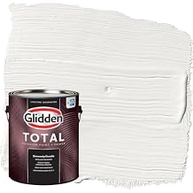 Glidden Total 1 gal. Silver Feather/Beige Flat Exterior Paint with Primer