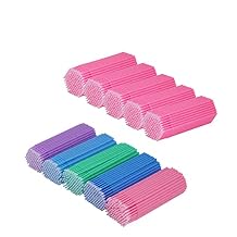 Cuttte 1000PCS Disposable Micro Swabs for Eyelash Extension, Micro Applicators Eyelash Swabs for Makeup Application