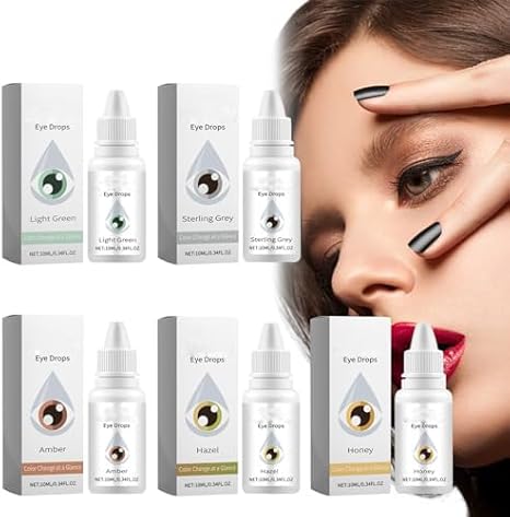 Eye Color Changing Drops, Color Changing Eye Drops, Change Eye Color Drops, Moisturizing Eye Drops, Fancy Drops Change Your Eye Color, Change Your Eyes Color in 2 Hours (Hazel)