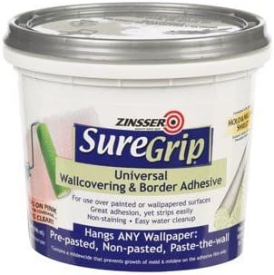 Zinsser 02874 1 Quart SureGrip Universal Wallcovering Adhesive