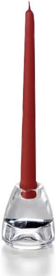 yummi Burgundy Taper Candles -10 inch - 12 per Pack