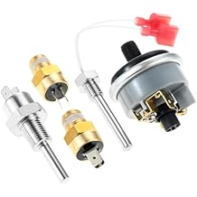 Pool Heater Repair Kit 42002-0024S Stack Flue Sensor 42001-0053S Heater Thermistor, 42001-0060S 42002-0025S 42001-0063S High Limit Switch, Compatible with Pentair Master Temp & Max-E Therm