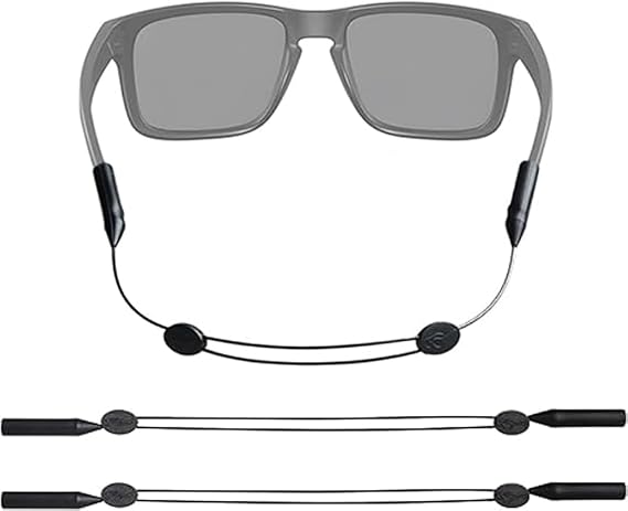 Solala 2PCS Glasses Strap Compatible with Oakley,Adjusatble Silicone Leash For Sunglasses From 7.8-13.7 Inch,Eyeglasses Strap,Eyewear Retainer