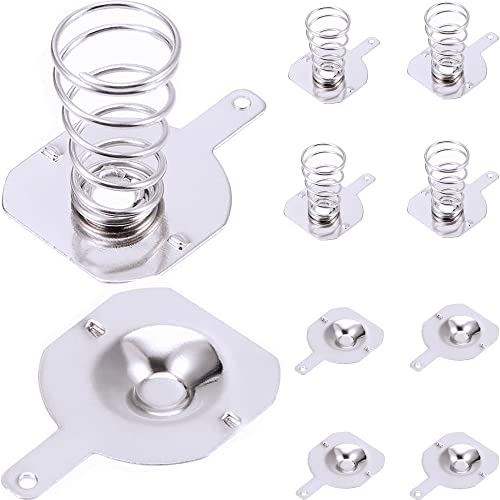 20pcs Battery Negative to Positive Conversion Spring Contact Nickeling Plate 16mmx16mm fit for 18650 Battery Holder