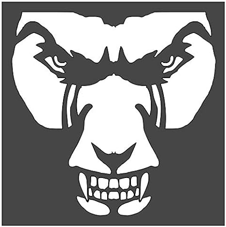 Monster Stencil 1-5.5x5.5 inch Custom Cut Reusable Stencil Drawing Template Flexible Clear Plastic Sheets 0.15mm Thick SL-1075