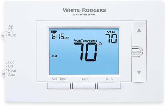 White-rodgers 3562416 Emersontm 80 Seriestm Programmable Heat Pump, 4.5 In. Display, 2 Heat / 1 Cool, Dual Fuel Option