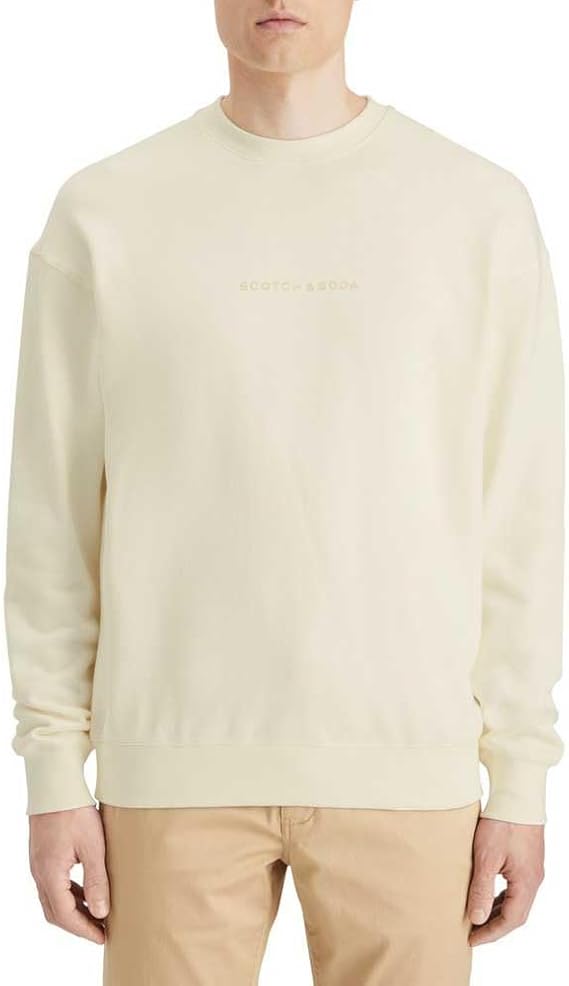 Scotch & Soda mens Core - Logo Front Chest Sweatshirt