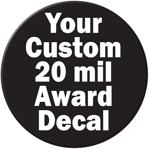Custom Award Decals Upload Artwork 100 Decals