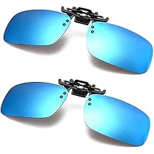 WOLFBEAM Polarized Clip on Sunglasses for Prescription/Myopia Eyeglasses Outdoor/Driving