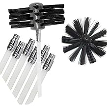 Dryer Duct Cleaning Kit, Lint Remover, Durable Bods with Synthetic Brush Head, Use with or Without a Power Drill (6 rods+ 2 Head)