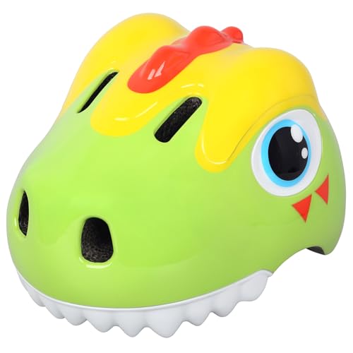 Dinosaur Bike Helmet for 1-3-5-8 Toddler Baby Kids, Lightweight Bicycle Helmet for Cycling Skateboard Roller Skate & Multi-Sports,2 Sizes for Boys and Girls