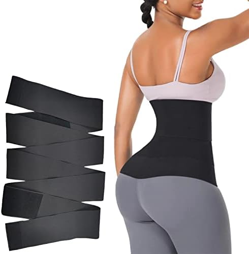 Waist Trainer for Women Lower Belly Fat, Wraps Waist Trimmer, Relieve Low Back Pain,Black