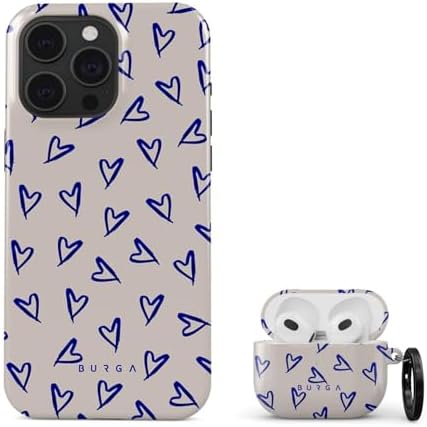 BURGA Case Compatible with Airpods 3 and Phone Case Compatible with iPhone 14 Pro - Scratch-Resistant Shockproof Cover - Bundle
