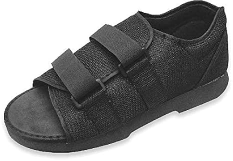 SoleAid Post-Op Recovery Shoe - Women's Round Toe Orthopedic Protective Foot Brace - Adjustable Lightweight Post-Surgical Walking Shoe (Womens: 6.5-8)