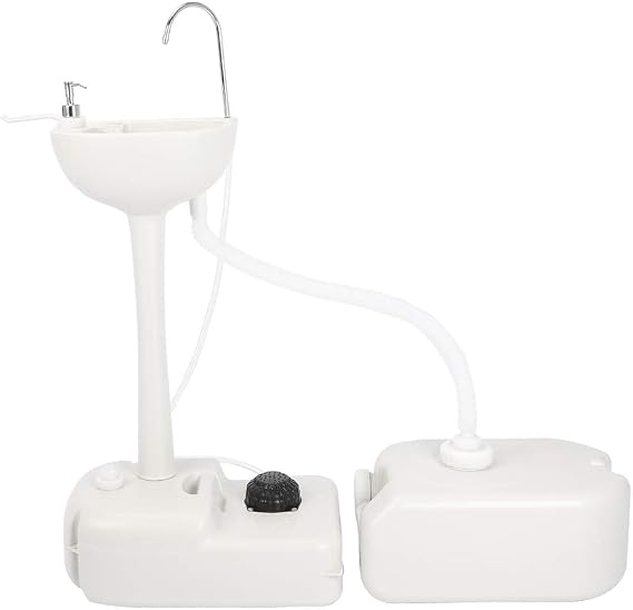Portable Camping Sink,Hand Wash Basin Stand with Towel Holder,Outdoor Garden Portable Camping Hand Sink for Outdoor Events,Gatherings,Worksite & Camping