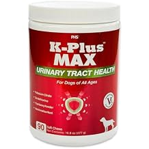 Urinary Tract Health Soft Chews for Dogs Cranberry + DL-Methionine + Potassium Citrate Supports Bladder & Kidney, pH Balance, UTI & Bladder Stone Prevention Made in USA - 90 Easy-to-Feed Chews