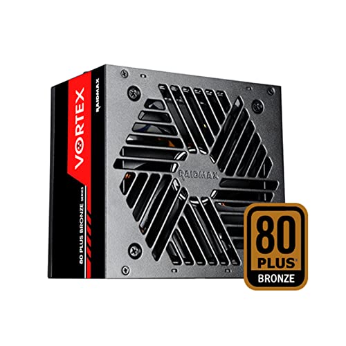 RAIDMAX Vortex 700watts 80 Certified Bronze ATX Power Supply, Continuous Power with 120mm Quiet Fan, ATX 12V V2.3EPS 12V Active PFC Power Supply 700, Watts