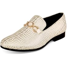 Amali Luxury Loafers for Men - Elegant Slip-On Mens Dress Shoes - Fashion Smoking Slippers