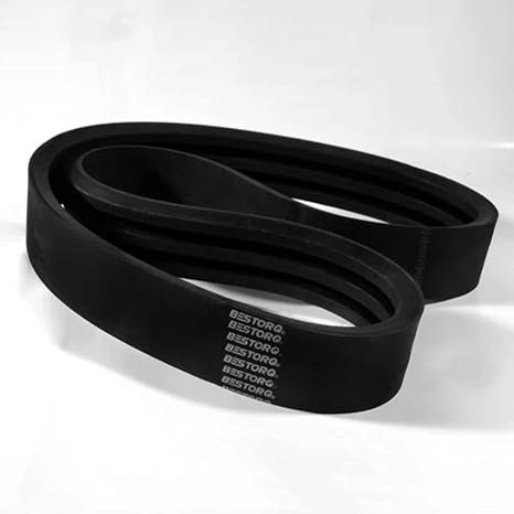 BESTORQ 2/B47 Rubber V-Belt, Banded Black, 50" Length x 1.41" Width x 0.55" Height