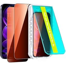2 Pack Privacy Screen Protector for iPhone 17 Pro Max/iPhone 16 Pro Max 6.9 Gradient Colorful 25 Anti Spy Private Full Coverage Tempered Glass with Auto Fit Box, Dust Free Installation