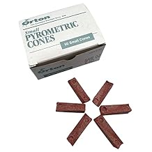 Pyrometric SRB02 Cones for Accurate Firings in Industrial, Pottery and Hobby Kilns - Cone 02 - (50/Box)
