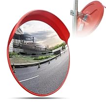 18"/22"/24"/30"/32"/ 39" Convex Mirror Outdoor, Curved Mirror, Traffic Mirror, Security Mirror, Blind Spot Mirror for Driveway, Adjustable Bracket, for Outdoor Indoor, Driveways(39")